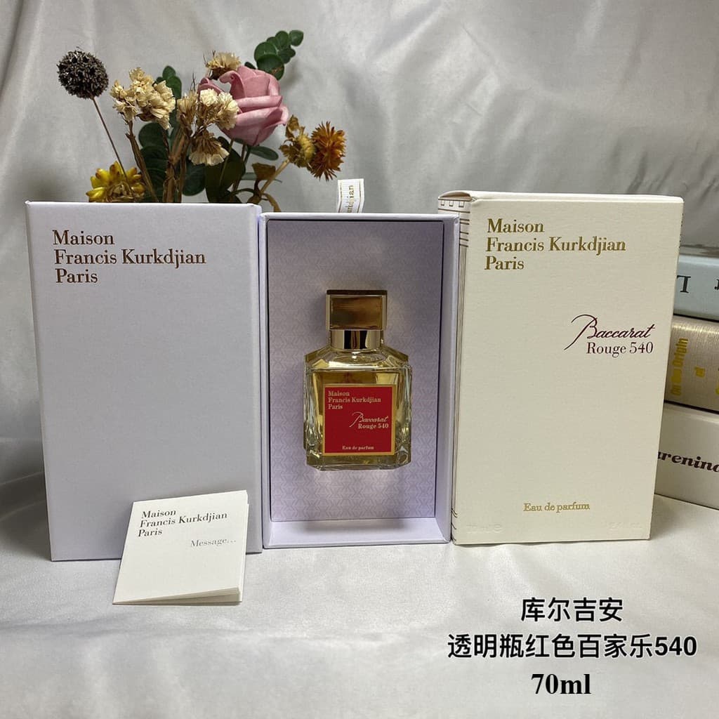 perfume MFK 70ml Maison Francis Kurkdjian Baccarat Rouge 540 oud a rose aqua media Âmbar Fragrância Unissex 70ml