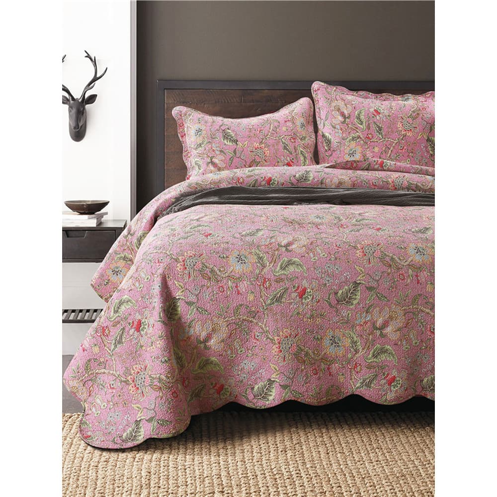 Capa de cama de algodão para exportação de comércio exterior estilo americano Conjunto de três peças Colcha acolchoada l