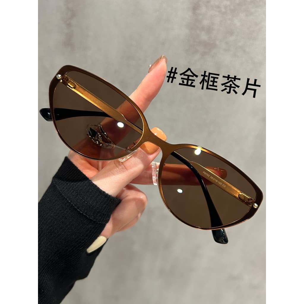 Óculos de sol polarizados olho de gato marrom feminino 2025 novo estilo High-End moda na moda óculos de sol condução Ant