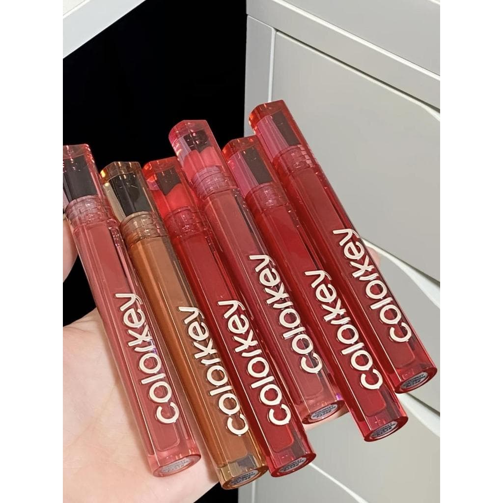 Colorkey Kolaqi Air Lip Glaze R888 Versão 3a Geração Veludo Fosco Pequeno Espelho Preto 781 Batom Espelho
