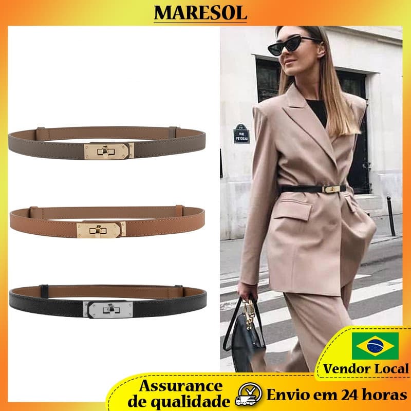 Cinto Feminino Slim Fashion Versátil para Vestidos MARESOL OZWM