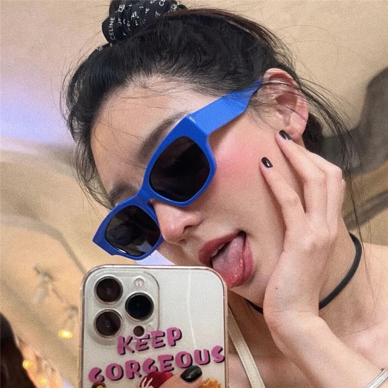 oculos de sol óculos de sol feminino com proteção uv óculos feminino de sol óculos de sol quadrado feminino Versão corea