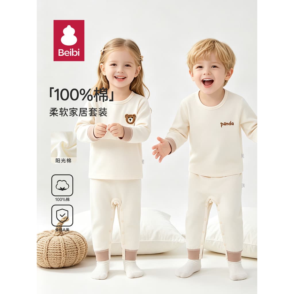 Bebê bebê outono roupas conjunto primavera outono puro algodão roupas de bebê pijamas das crianças meninos meninas calça