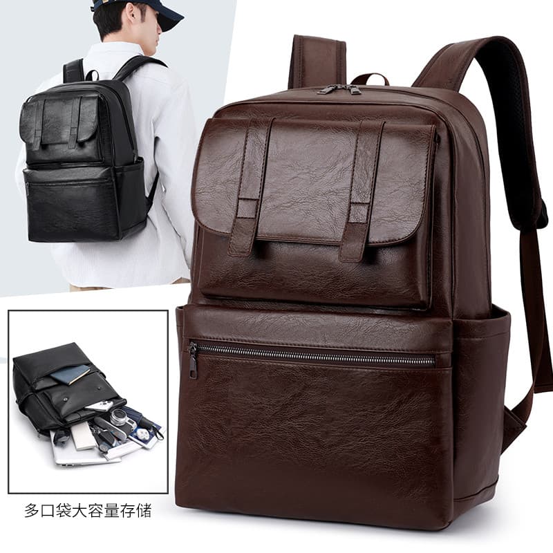 2026 novo estilo PU Commuter computador mochila masculino feminino estudante moda tendência mochila masculina mochila de
