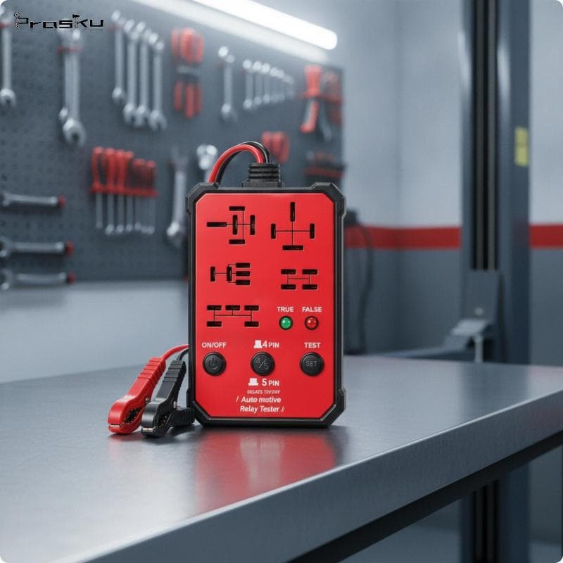 [stdzsw] Testador De Relé Automotivo 12V/24V Com Braçadeiras-Solução De Problemas Automotivos