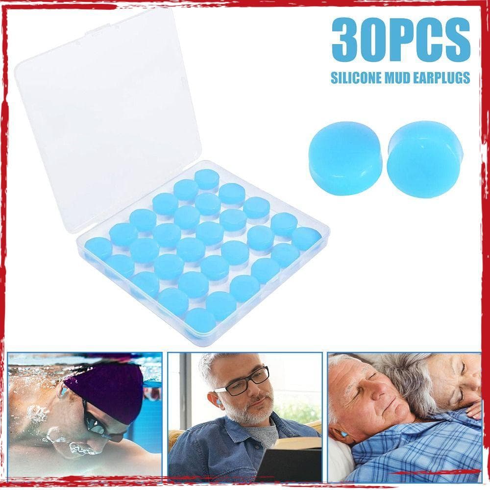 OSIERFASHION 30 Unidades De Tampões Para Os Ouvidos Com Redução De Ruído , Flexíveis De Silicone Reutilizáveis