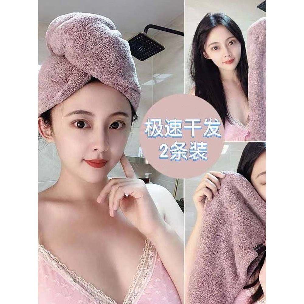Touca de cabelo seco Super absorvente, touca de banho para lavar o cabelo, toalha de secagem rápida, capa de cabeça femi