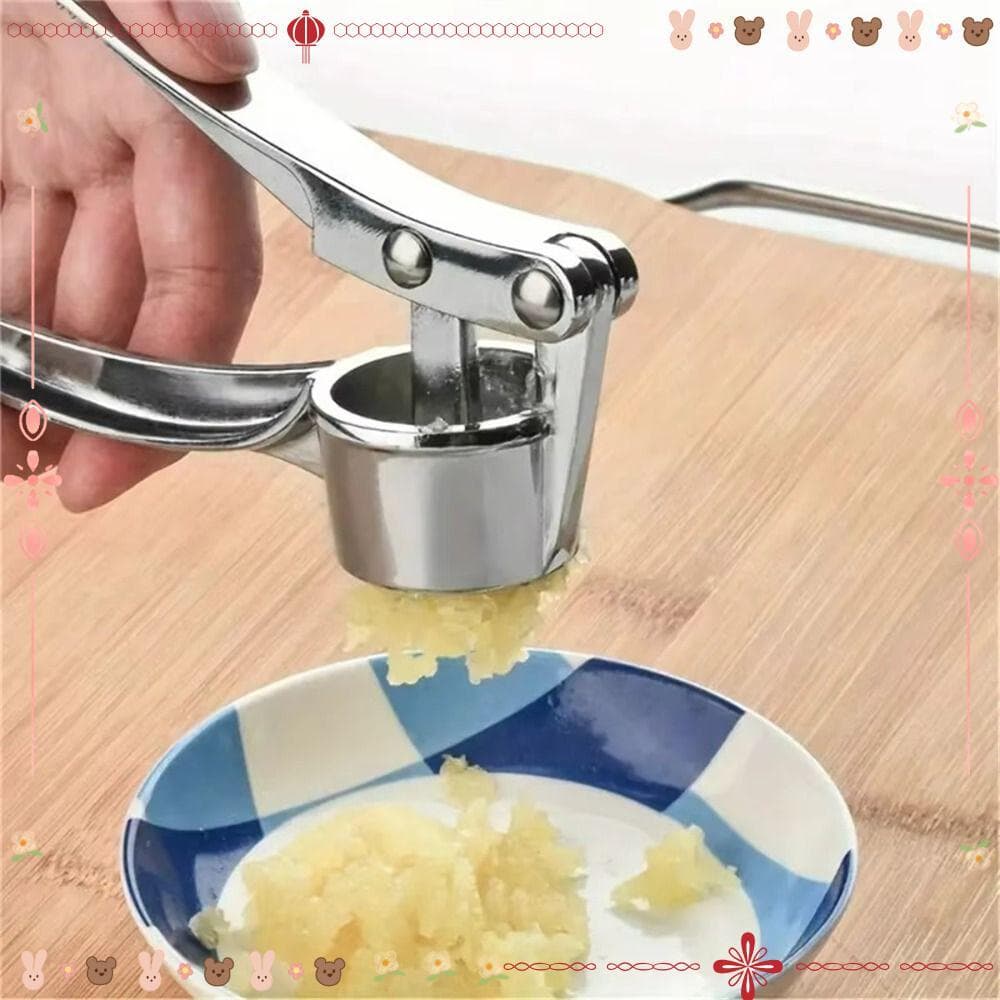 Espremedor De Alho , Prensa Manual Em Aço Inoxidável , Alça Ergonômica , Triturador Multifuncional