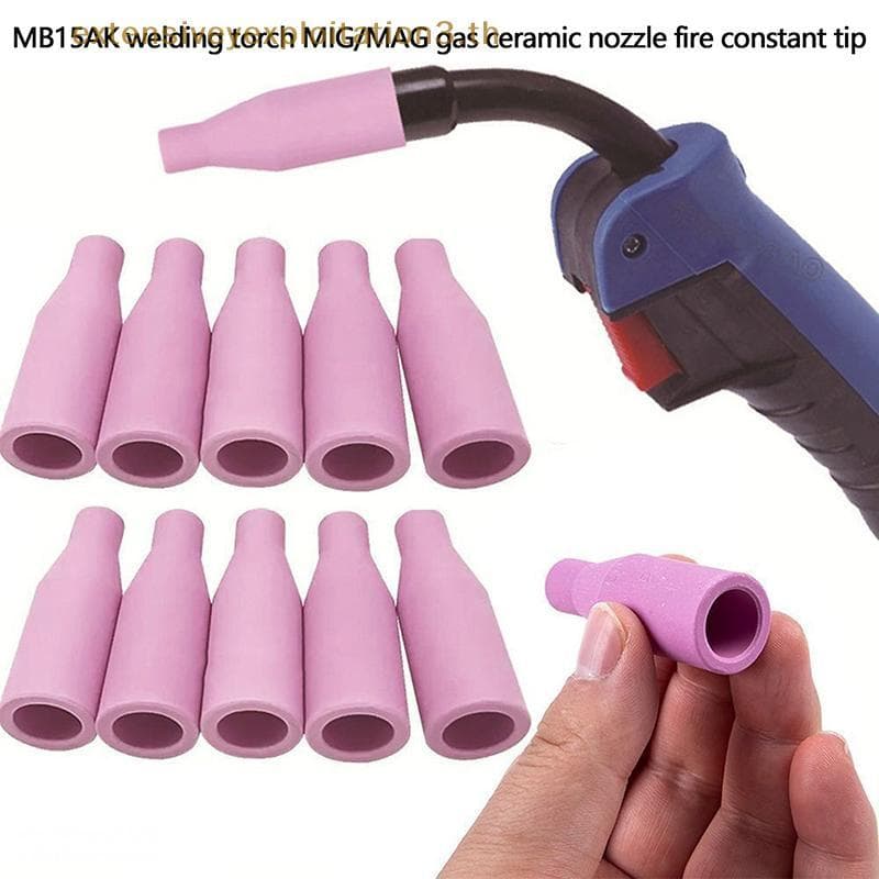 Casa EE 1/2 Pçs Estilo Euro Ponta De Soldagem Bico Escudo Copo Para Tocha MB-15AK 14AK MIG/MAG Gás Cerâmica