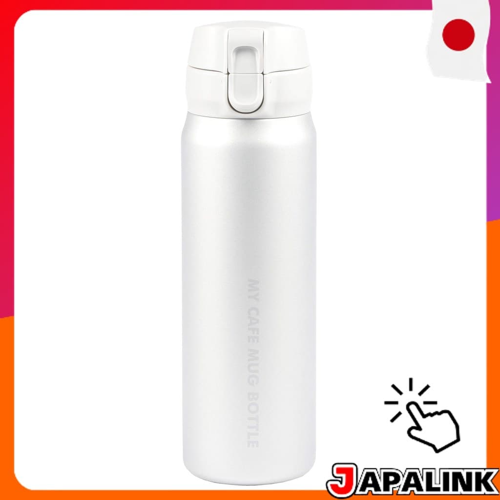 PEARL METAL Garrafa Térmica Slim Aço Inox Matte Prata My Cafe Mug HB-4786 【Direct from Japan】