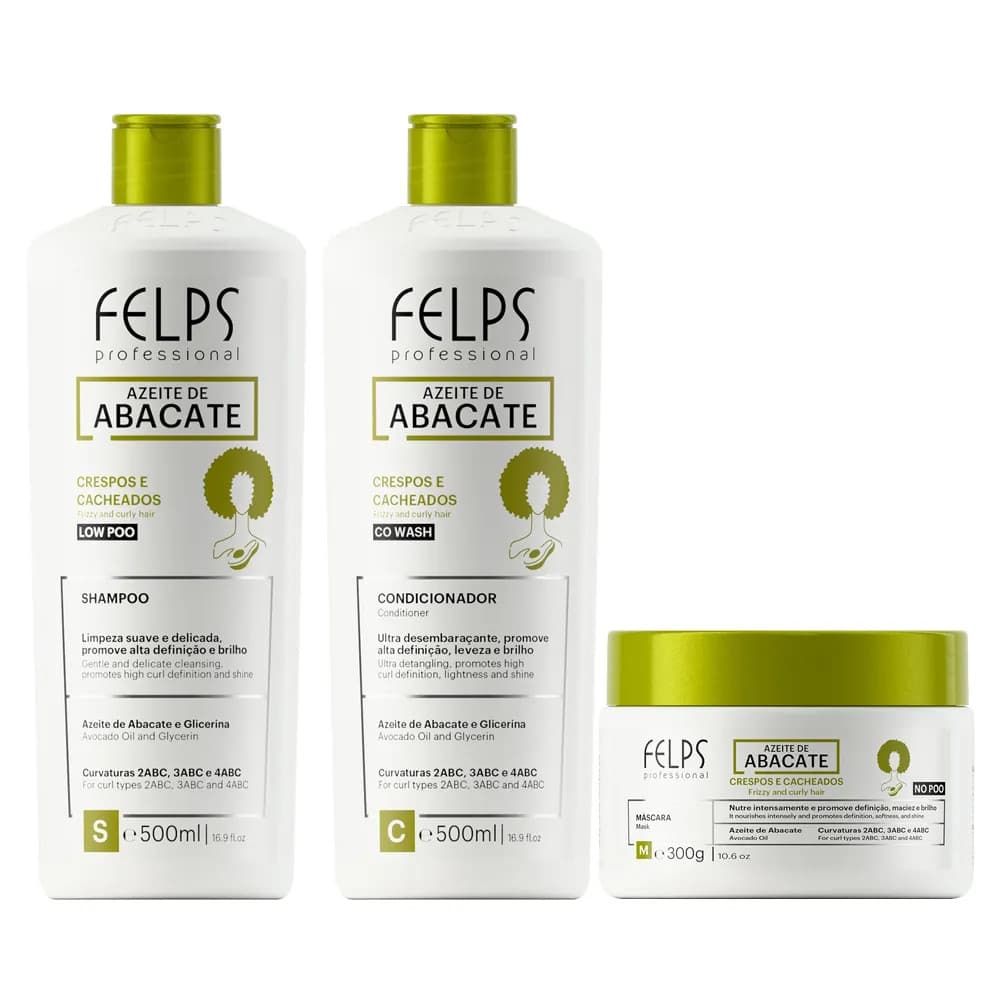 Kit Azeite De Abacate 3 Itens - Felps Professional | Nutrição E Definição
