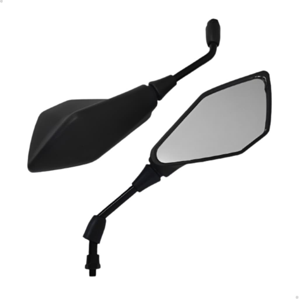 Par de Retrovisor Modelo Kawasaki Z400  Haste Fixa Lente Convexa