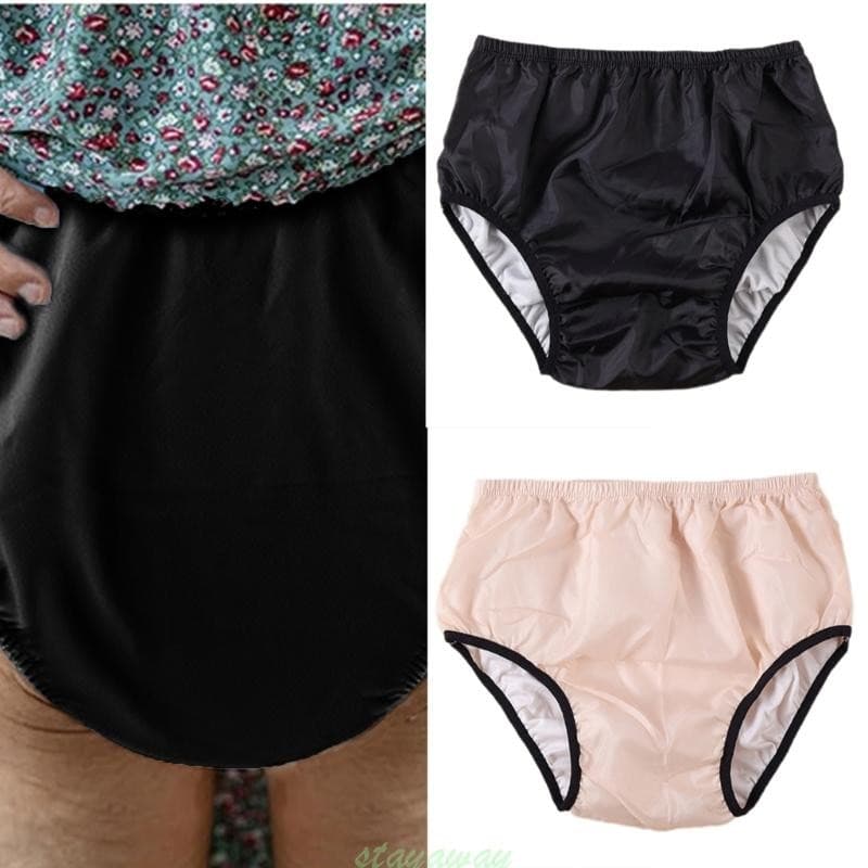 SRA Lavável Incontinência Roupa Interior Briefs À Prova Vazamento Puxar Capa Calças Adulto Fralda G