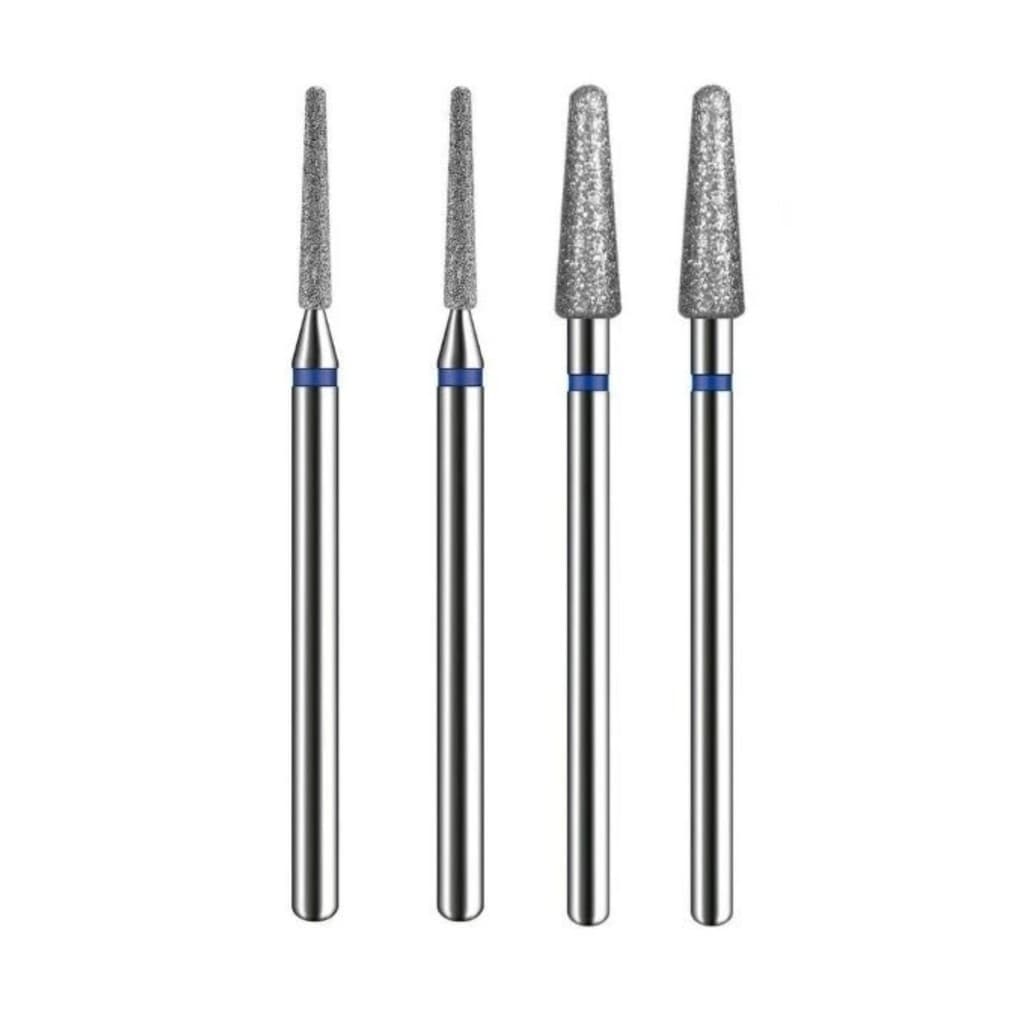 Kit Broca Ponta Diamantada n°718/720/Esférica 4mm e Tungstênio Profissional Unha Acrigel  para cutilagem Russa