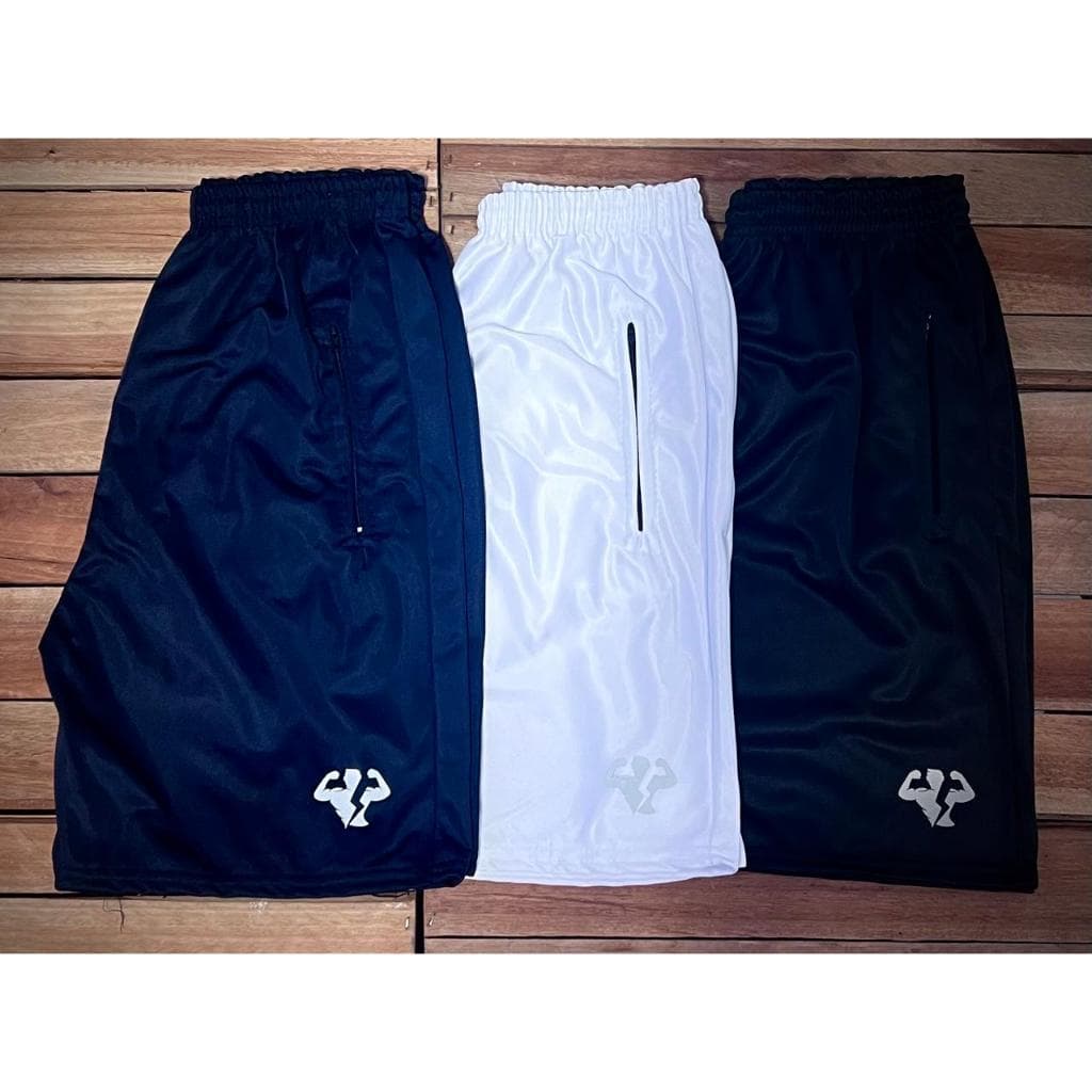 Kit 03 Bermudas Masculinas Fitness - Pronta Entrega - Envio Imediato - Diversas Opções de Kits