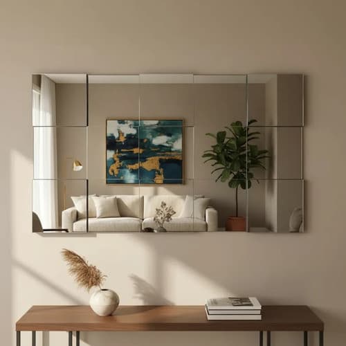 Espelho Decorativo Liverpool Painel Montável 3d 15 Pçs