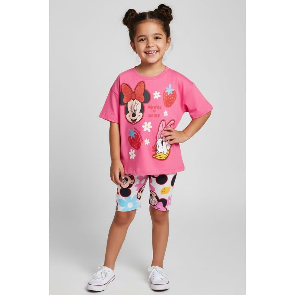 Conjunto Infantil Feminino Minnie e Margarida