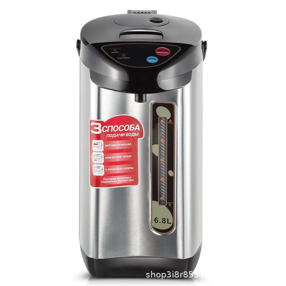 Chaleira elétrica transfronteiriça 110V doméstica de grande capacidade 6.8L chaleira automática de aço inoxidável