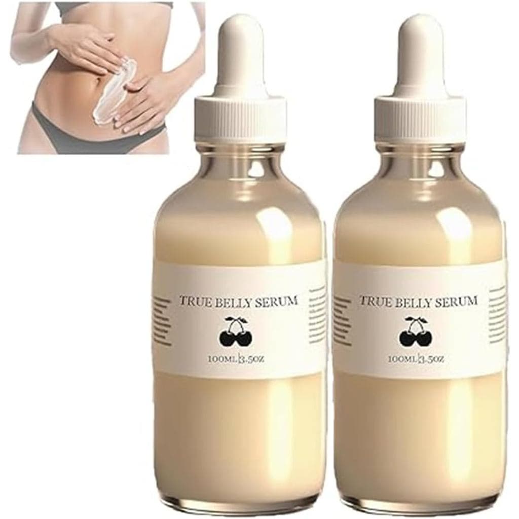 True Belly Serum – Óleo Firmador e Hidratante para a Barriga, Fórmula Natural à Base de Plantas, Nutrição e Elasticidade