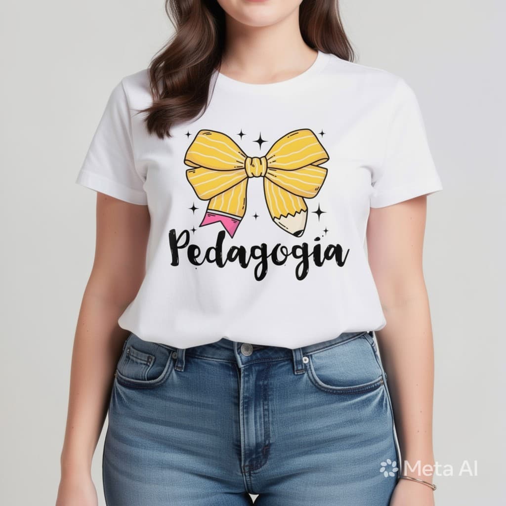 Camiseta Pedagogia Professor Professora Baby Look  Blusa Variados Tipos 01P4