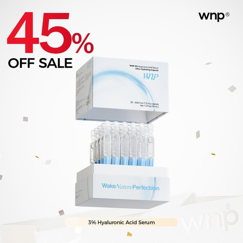[Loja Oficial WNP] Sérum de Ácido Hialurônico |   3% Ácido Hialurônico 4D |   Nutrição profunda |   Hidratação e umidade