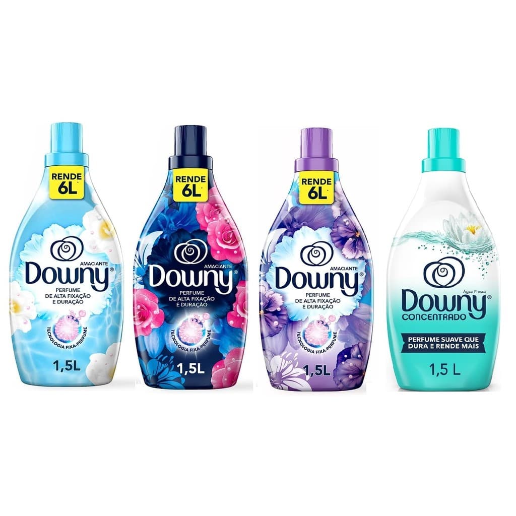Amaciante Downy Concentrado 1,5L Brisa De Verão Ou Intenso Ou Agua Fresca