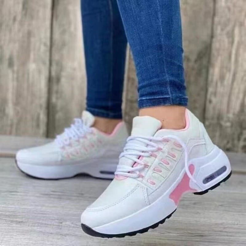 2026 Tênis Feminino Moda Sapatos Plataforma Rendas Seus Plus Size Femininos Macios Casuais
