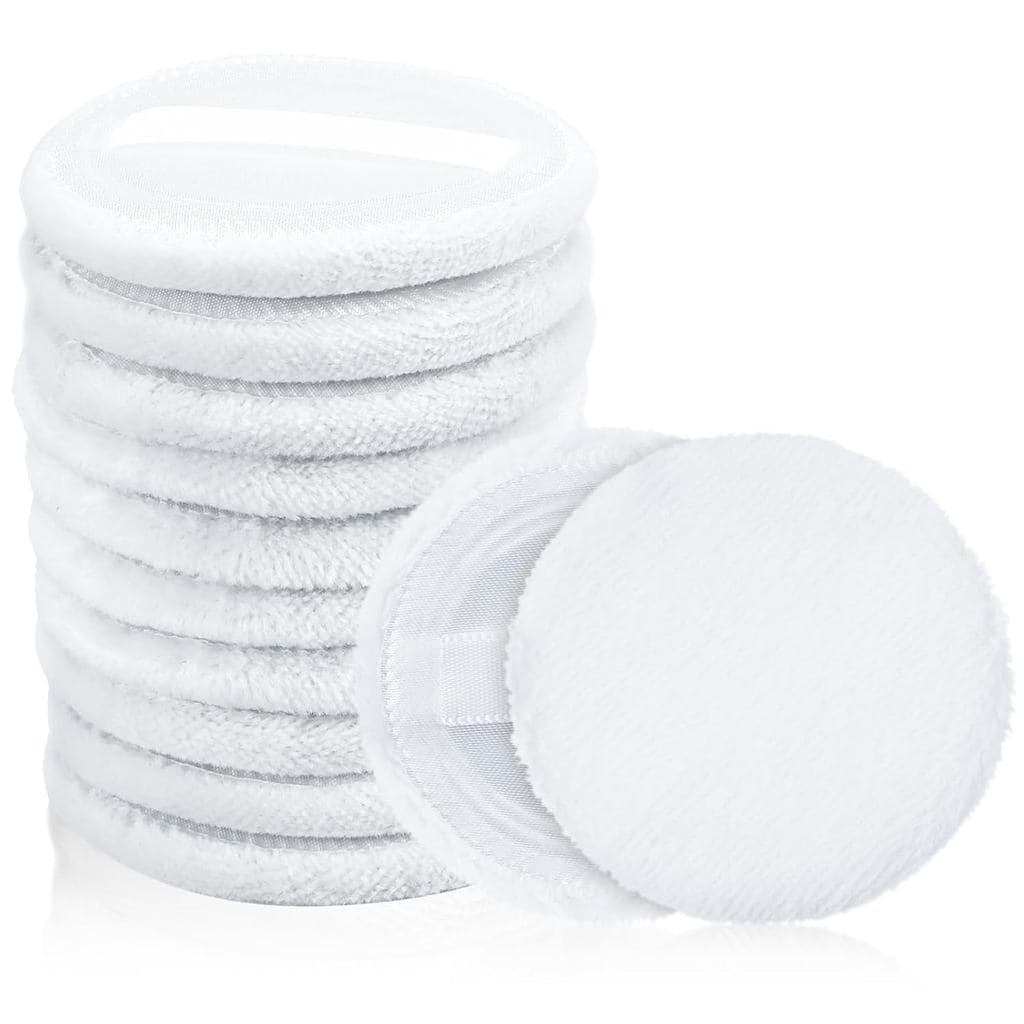 Esponjas de Maquiagem 12 PCS - Esponjas Compactas Redondas de Veludo para Maquiagem Facial - Esponjas de Veludo para Pó