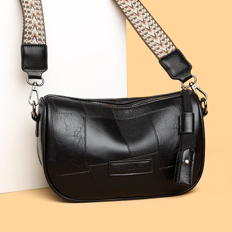 bolsa feminina bolsa transversal feminino High-End luz luxo alça de ombro larga nicho sela saco moda costura padrão boli