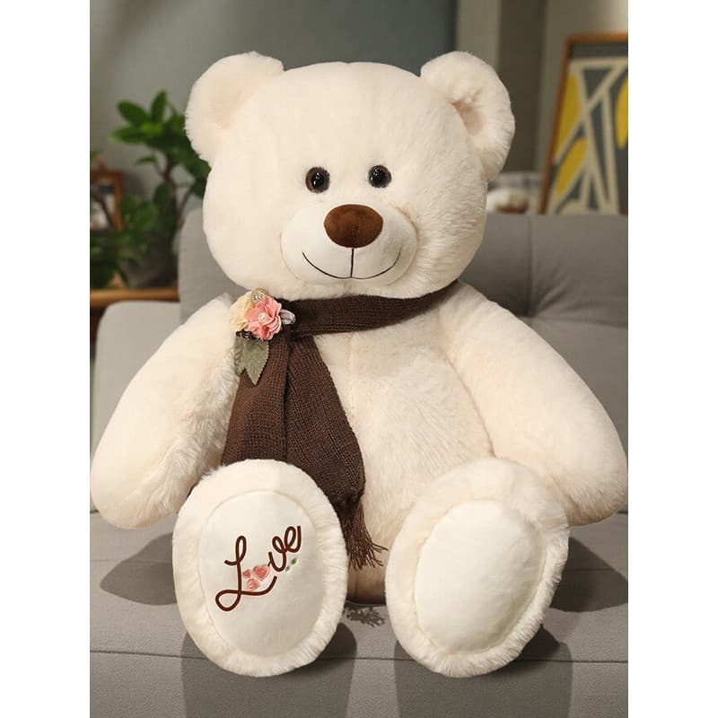 Bonito urso boneca urso de pelúcia brinquedo de pelúcia acompanhar dormir abraço urso boneca Tanabata presente de aniver