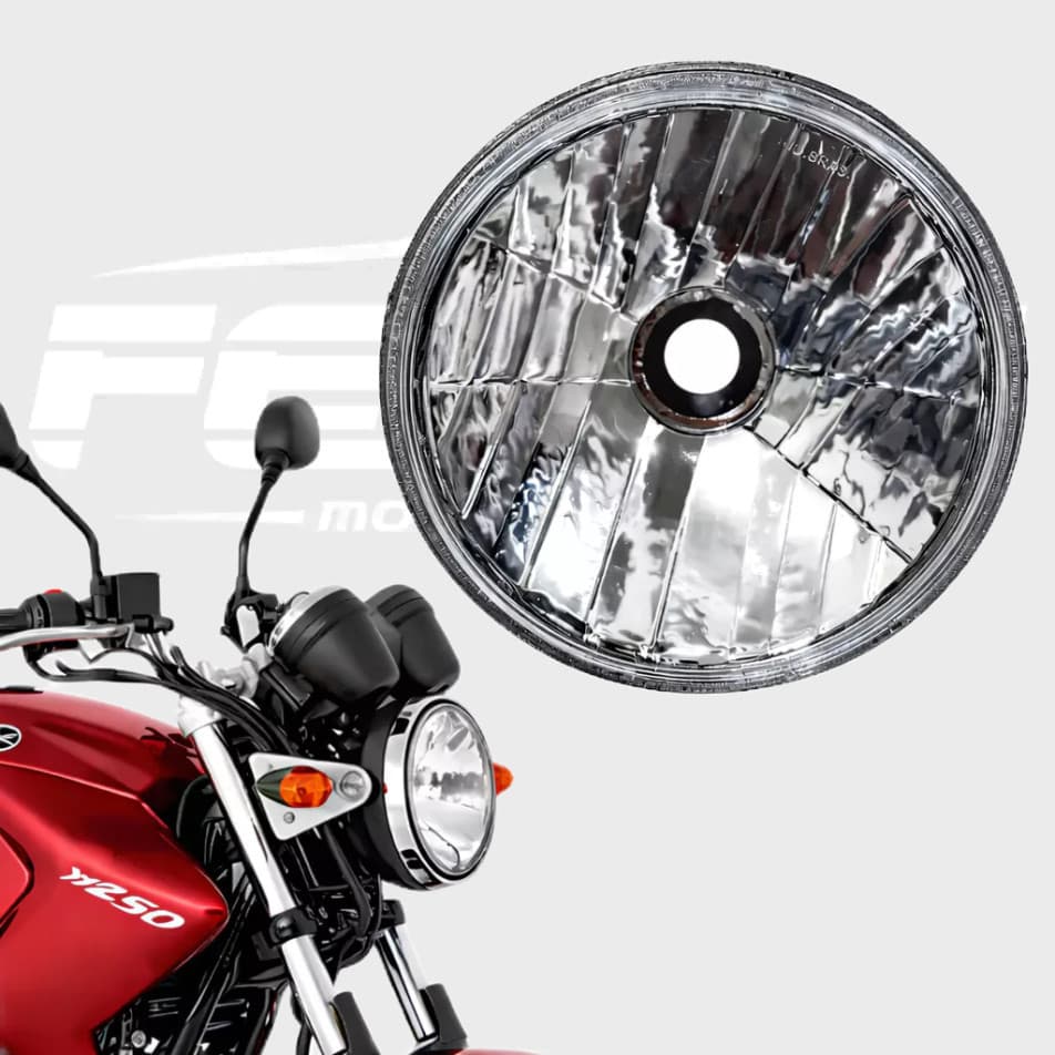Bloco Óptico Farol moto Yamaha FAZER 250 YBR 125 - 2005 a 2010