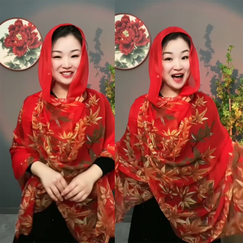Primavera outono inverno novos produtos excelente gaze macia folha de bordo vermelho protetor solar xale cachecol All-Ma