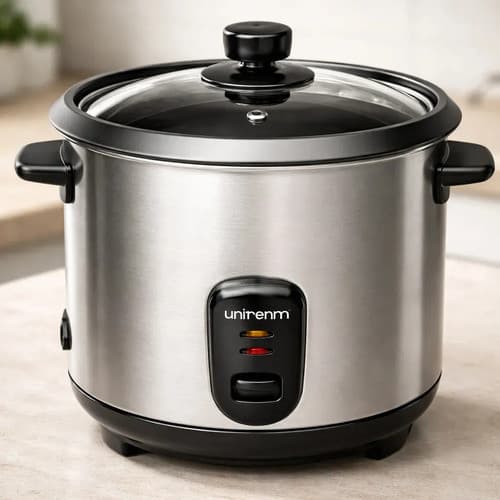 Panela De Arroz Elétrica Unitermi 10 Xicar Inox Antiaderente Prateado 127v