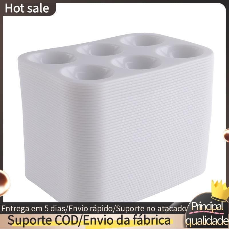 Paleta De Aquarela De Plástico Branco , Paletas De Pintura Retangulares De 6 Poços Bandeja , Bandejas De 50 Peças