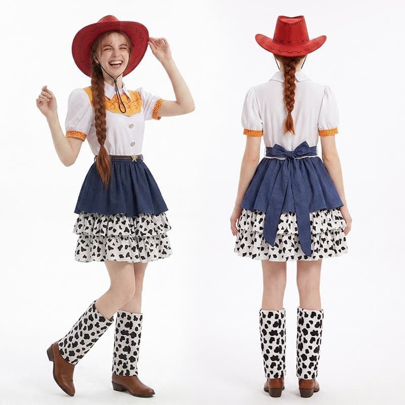Conjunto completo de cosplay para adultos, ideal para Halloween e apresentações teatrais. 3DFT