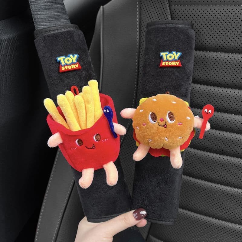 Cinto de segurança do carro capa ombro dos desenhos animados Toy Story alça de ombro capa protetora Unisex um par decora