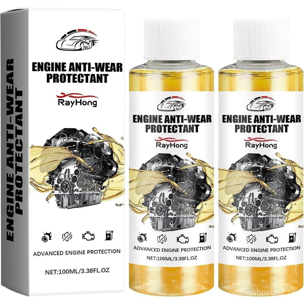 Protetor Antidesgaste para Motor, 2 unidades x 100ml (3.38 fl.oz), Ajuste Universal, Proteção para Motor e Transmissão,