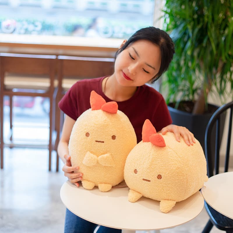 Canto japonês bonito animal de estimação canto criatura Tempura camarão frito boneca de pelúcia presente
