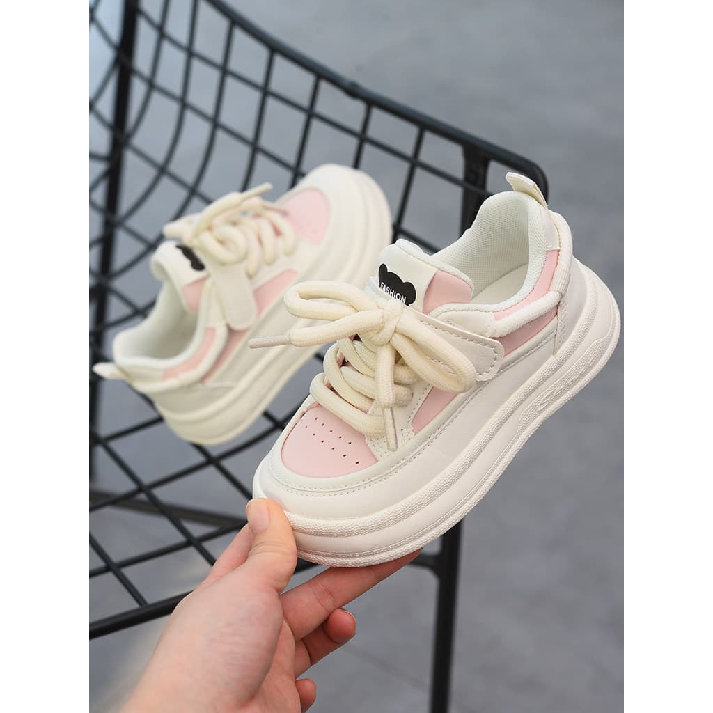 Meninas tênis 2026 primavera outono novo estilo sapatos infantis meninas sapatos casuais de sola macia Velcro sapatos in