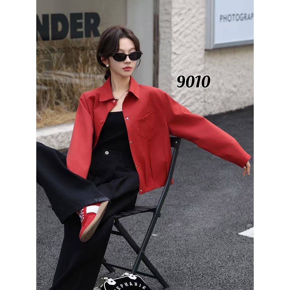 Moda jaqueta curta jaqueta feminina 2025 outono novo estilo elegante pequeno All-Match jaqueta Casual topo