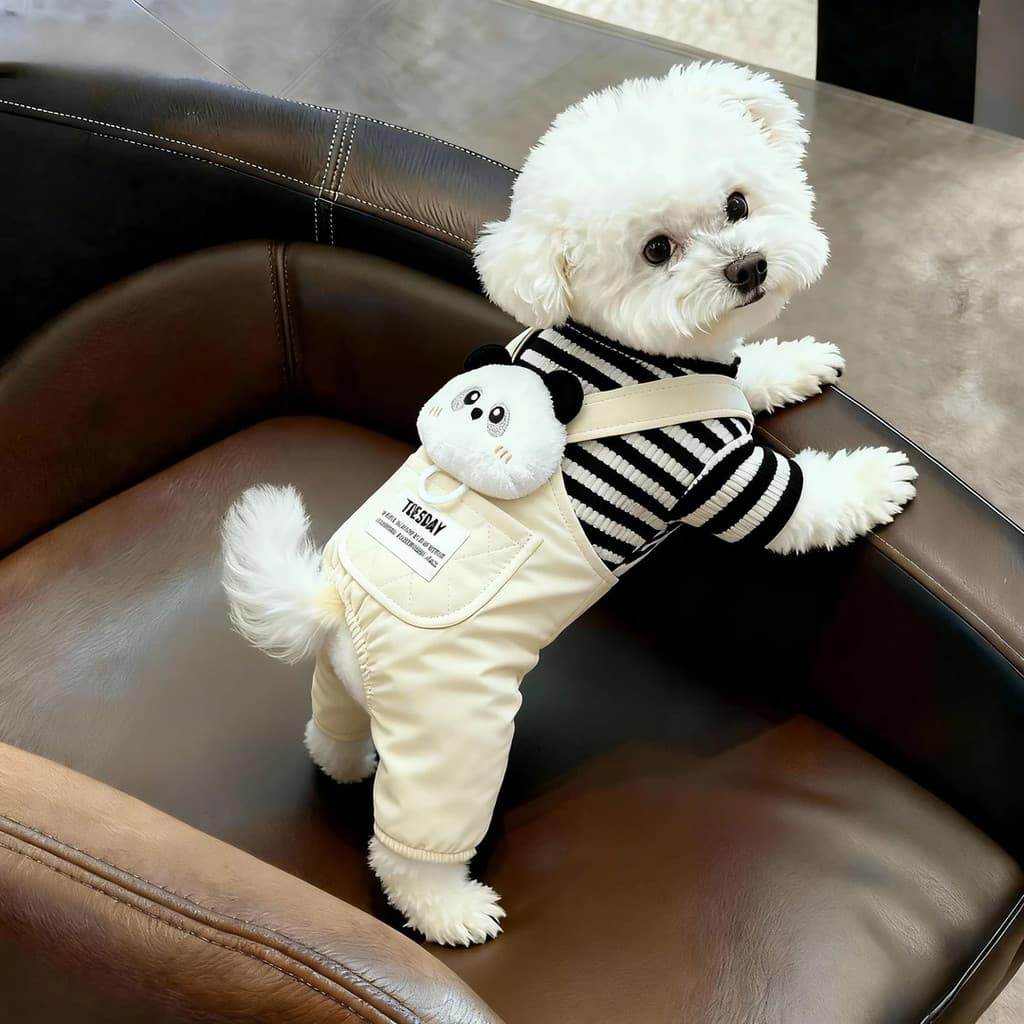 Roupas para cães roupas de quatro patas inverno calor forro de lã engrossado bonito Teddy Bichon Corgi animal de estimaç