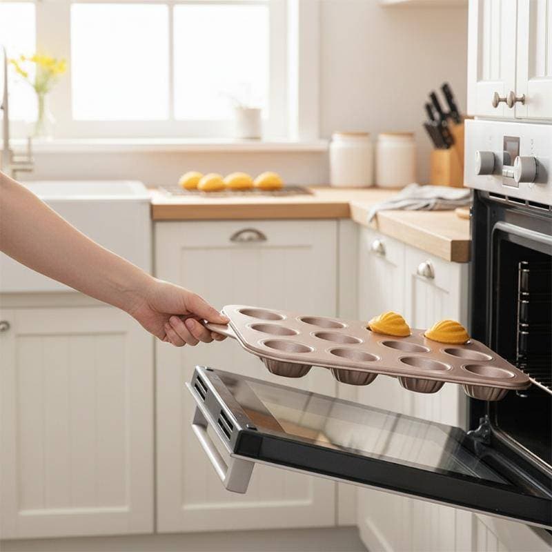 Assadeira De Bolo Resistente , Aço Carbono , 6 9 , 12 Cavidades , Molde De Pão Antiaderente Para Uso Doméstico Em Cozinh