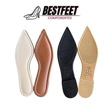 Kit 2 pares Solados para Sapatilha em PVC/Gel + 2 pares Palmilhas com Espuma | Ref-1059 Nº 33-40 |