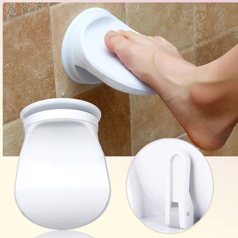 Apoio para os pés no chuveiro, suporte para depilação das pernas, sem necessidade de furação, pedal antiderrapante para