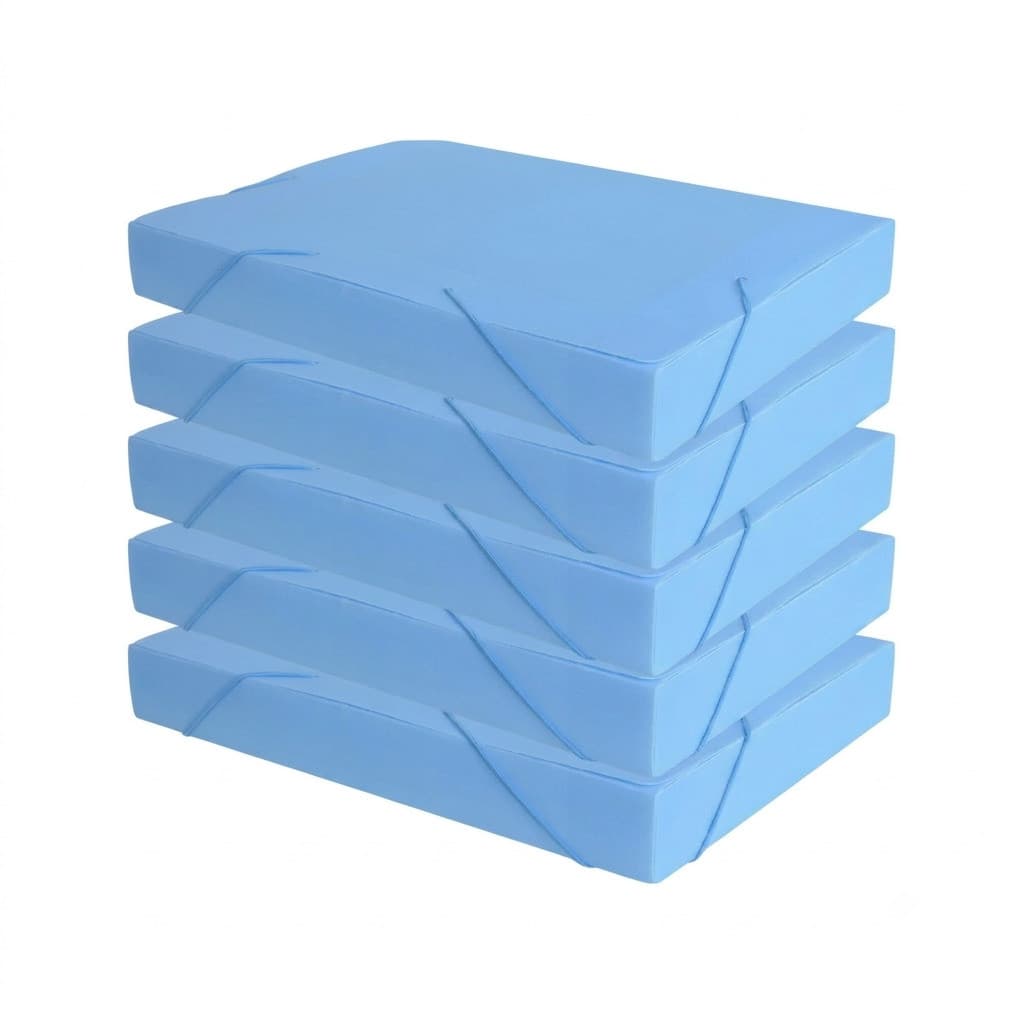 Pasta Aba Elastica Lombo 40mm Oficio Azul Pastel ACP 10und