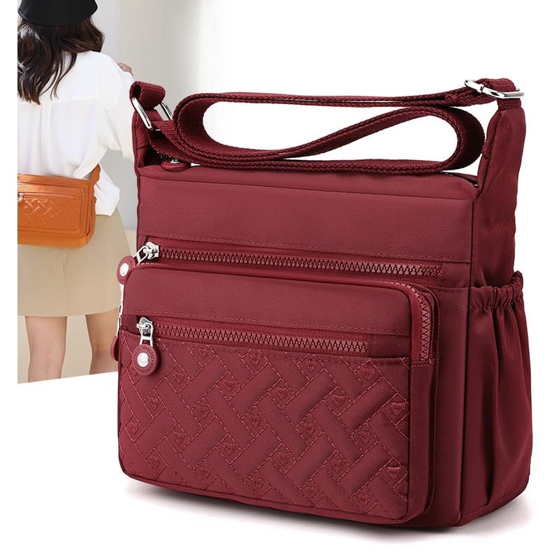 Oxford pano bolsa de ombro senhoras mochila 2023 verão novo estilo moda mãe de meia-idade saco Casual saco do mensageiro