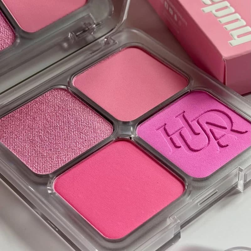 Paleta De Blush Desfocar Filtro-4 Tons Aerógrafo Acabamento Fosco Facial E Iluminador Conjunto De Maquiagem Brilho Suave