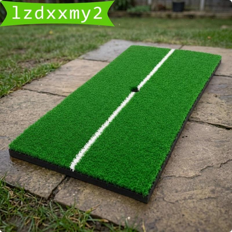 [Lzdxxmy2] Almofada De Treinamento De Balanço De Golfe EVA Tapete De Grama Curta Prática Com Linha Guia Para Em Casa