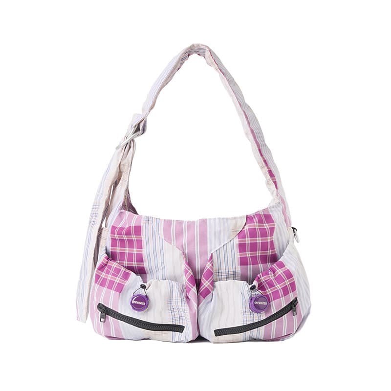 OFFWINTER Space Series Xadrez Rocket Stray Bolsa de Ombro Bolsa Commuter Bolsa Mensageiro Bolsa Funcional