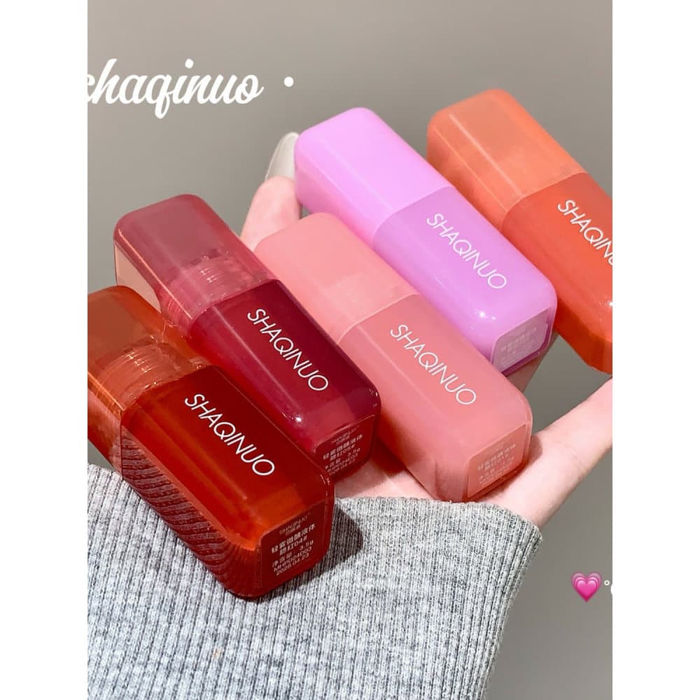 SHAQINUO luz névoa ligeiramente bêbado líquido blush puro desejo clareamento segurar maquiagem à prova dwaterproof água